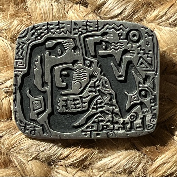 Vintage Alice Seely/Urban Fetishes Petroglyph Brooch/Pin (2000) Dancing Women - Picture 13 of 16